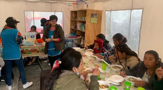 Actividades en la carpa